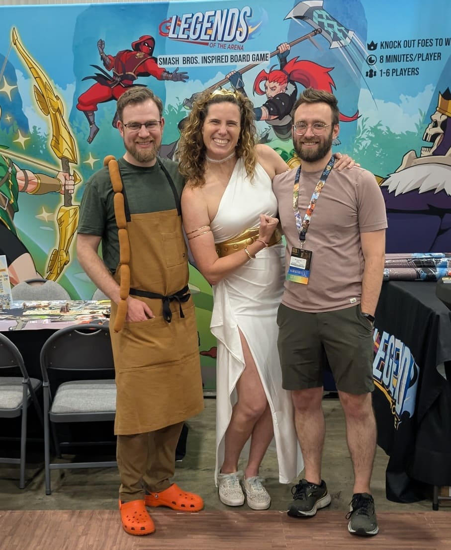 Brian, Michael, and Lizzy at Gen Con!