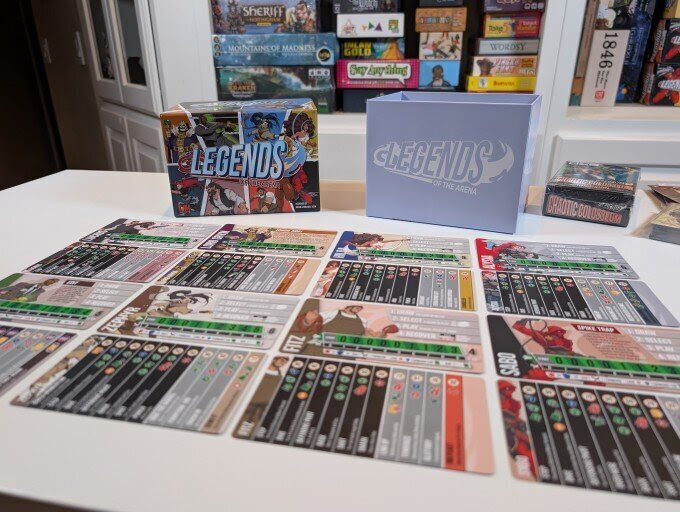 Legends cards and box.