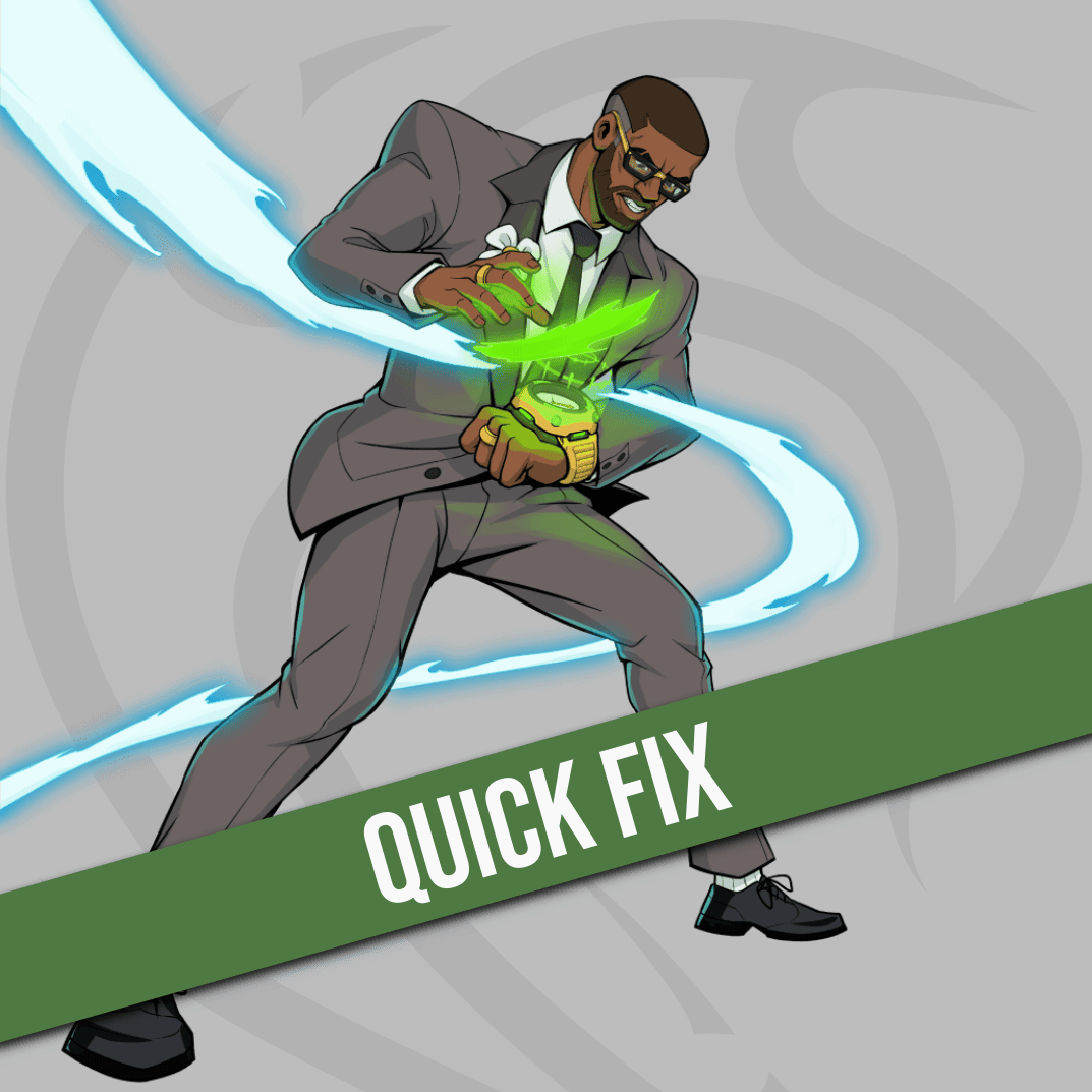 Tikkit performing Quick Fix