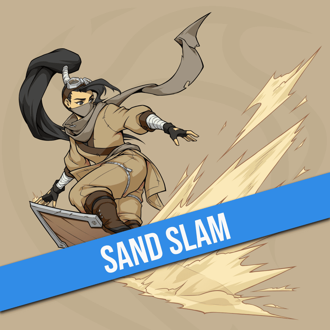Zephyr performing Sand Slam