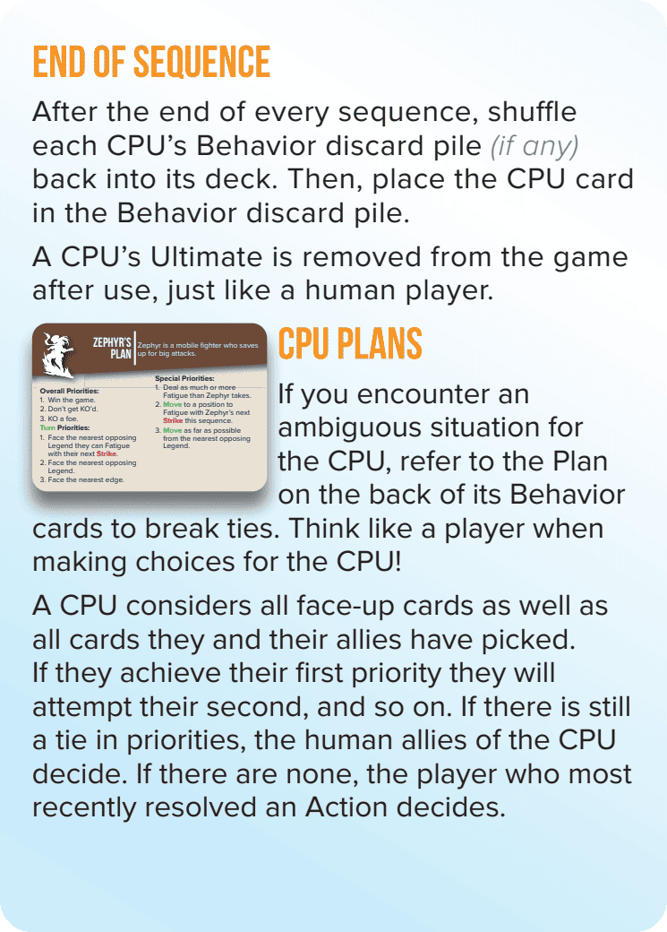 Solo rules card 3